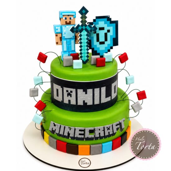 Torta Minecraft spratna