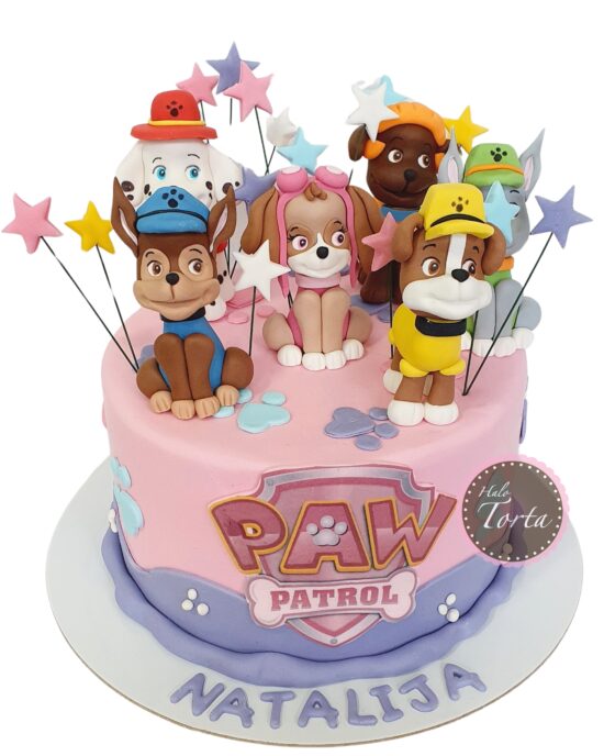 Torta za devojčice sa figuricama Patrolne šape