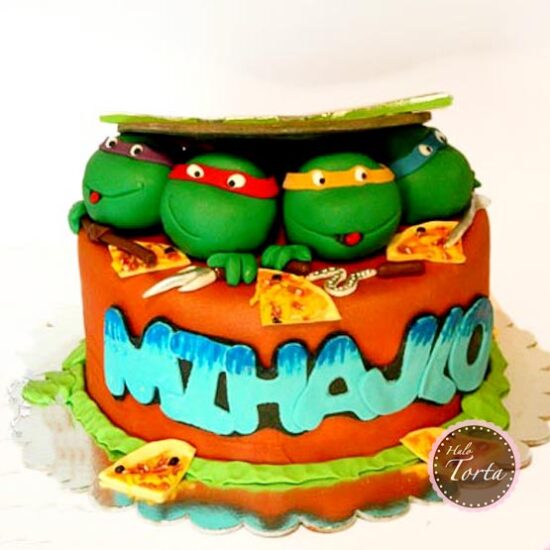 Nindža kornjače iz šahta torta