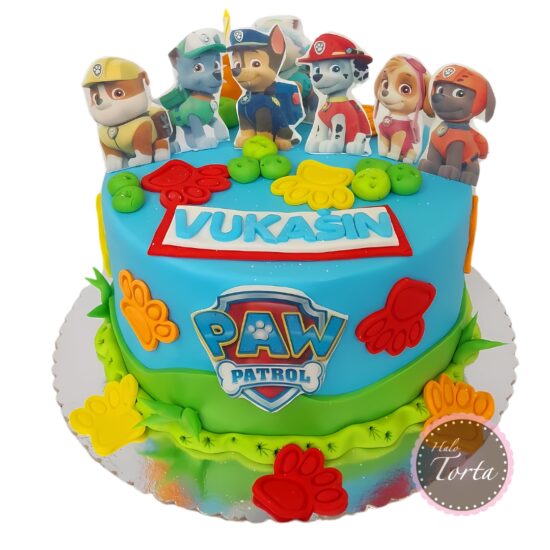 dt0196-Torta Patrolne šape sa aplikacijama