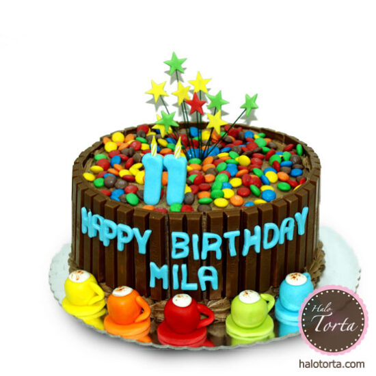 Torta Kit Kat i M&M