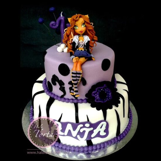Monster High Clowden Wolf torta