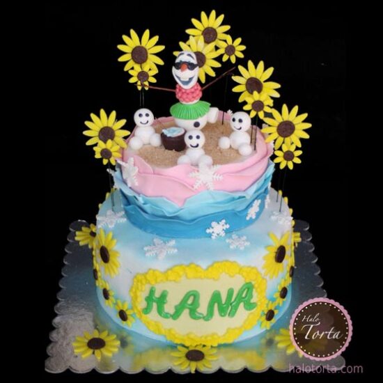 Torta Frozen Fever sa Olafom