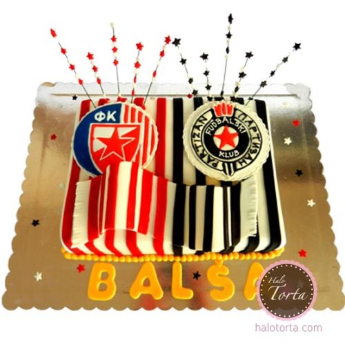 Crvena Zvezda i Partizan torta