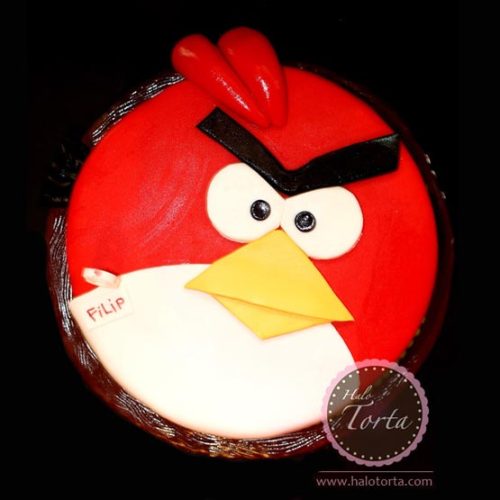 Crvena Angry Birds torta