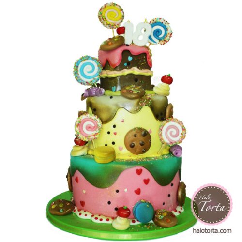 Rodjendanska torta za 18 rodjendan