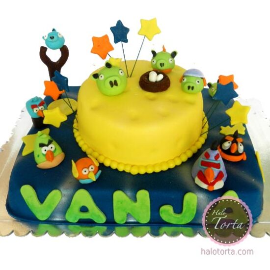 Angry Birds Space teget žuta