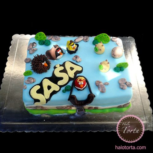 Torta Angry Birds za Sasu
