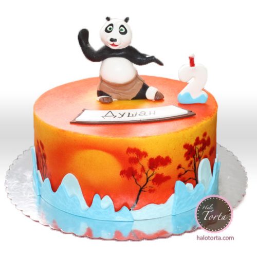 Kung Fu Panda torta i zalazak sunca