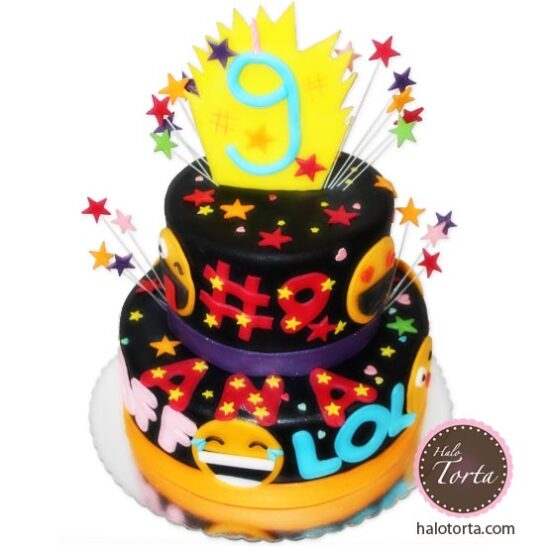 Dvospratna torta sa smajlijem