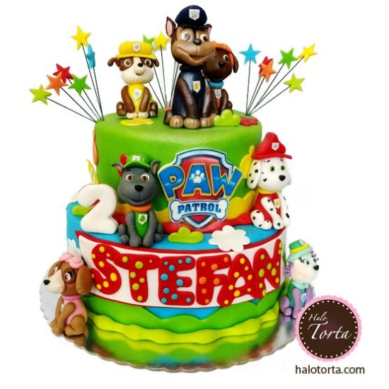 Spratna torta Patrolne sape sa figuricama