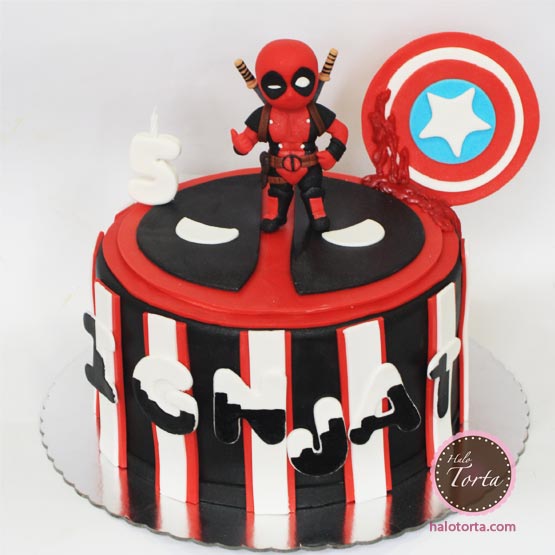 Marvel torta Deadpool