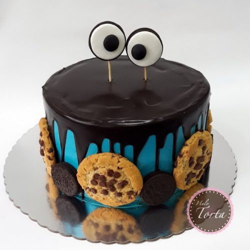 Cookie monster torta