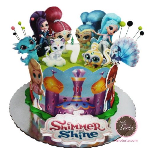 Torta Shimmer and Shine sa svim stikerima