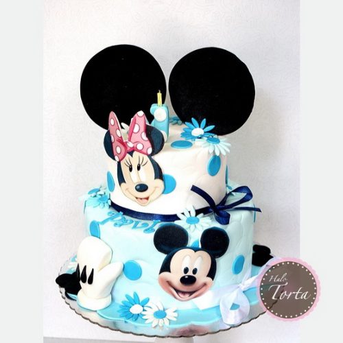 Plava torta Miki i Mini