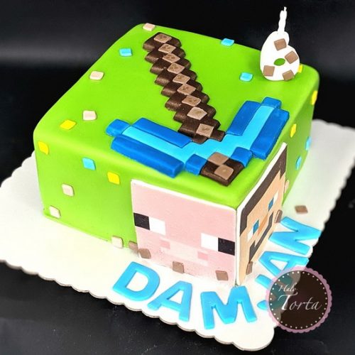 Torta Minecraft cetvrtasta