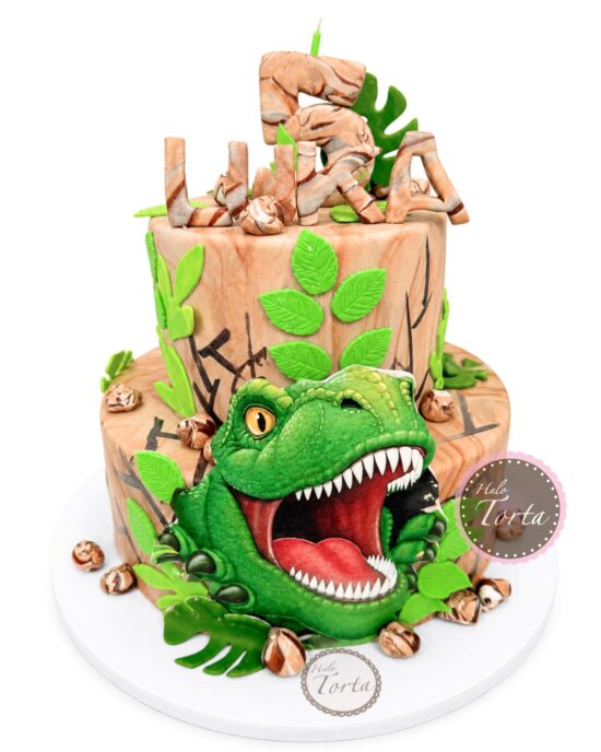Dinosaurus torta sa slikom
