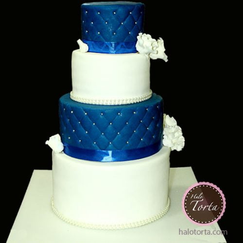Dvobojna svadbena torta