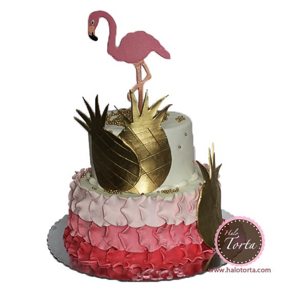 Flamingo torta