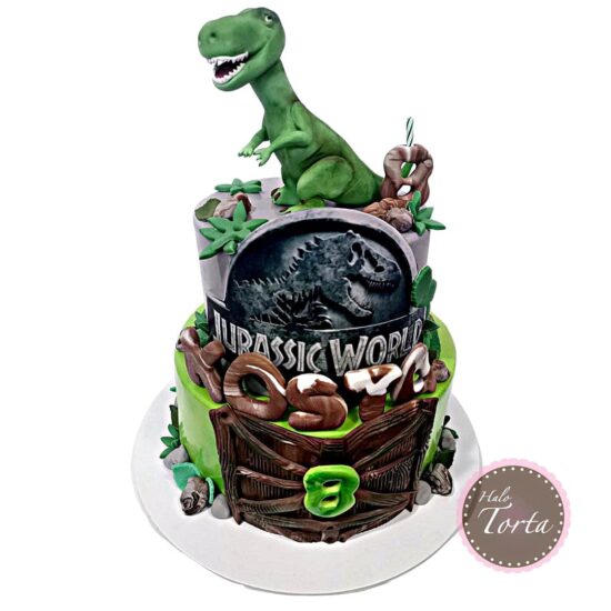 dt1876-T-Rex i Jurrastic park torta1