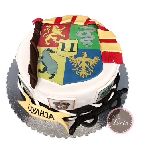 dt1884-Harry Potter torta logo, sal, naocare