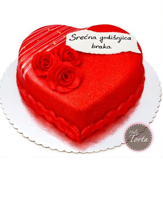 Srce torta za godisnjicu braka