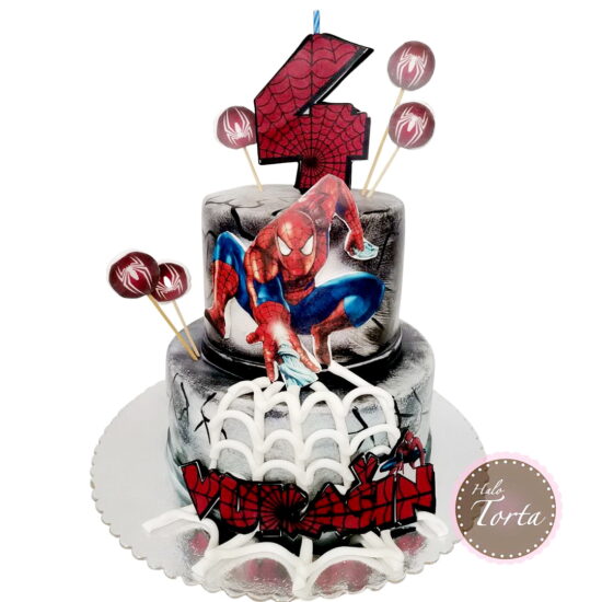 dt1993-Torta Spiderman rucno sencena