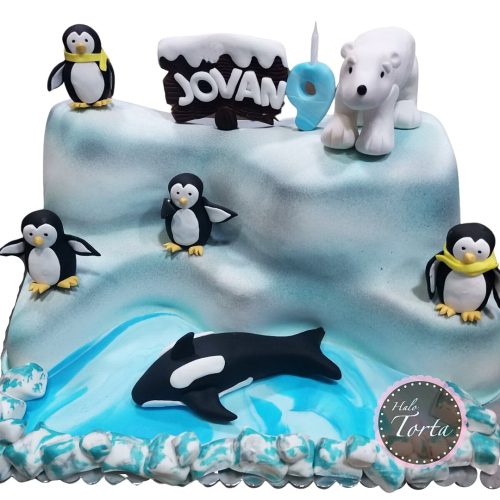 Torta pingvini, orka i beli medved