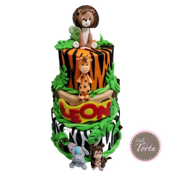 Trospratna torta lav i dzungla