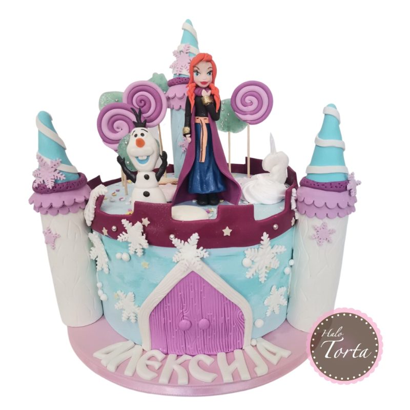 dt2046-Torta Frozen Ana i dvorac