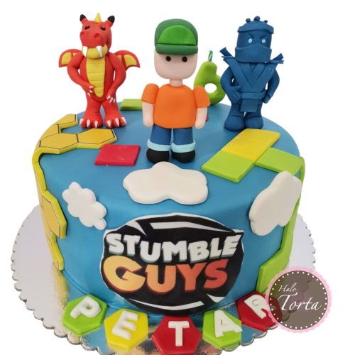 Stumble Guys igrica torta sa figuricama