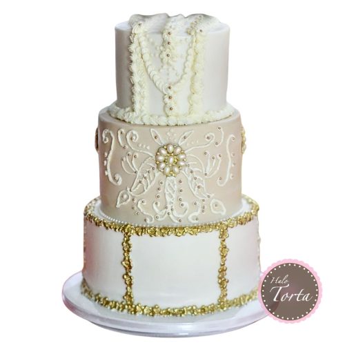 Romantična svadbena torta (1)