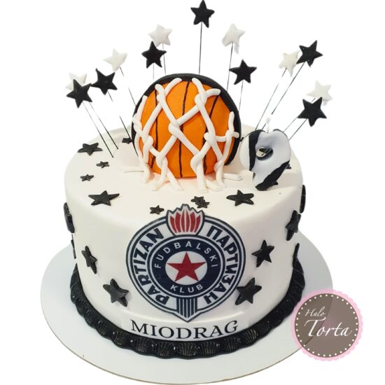 dt2299-Torta Partizan sa malom loptom