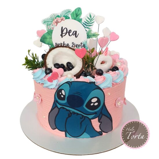 dt2302-Roze torta Stič sa kokosom