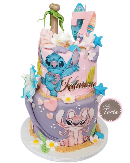 Havajska torta Lilo Stitch & Angel