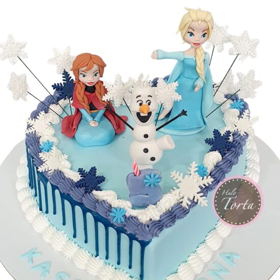 dt2375-Frozen torta srce
