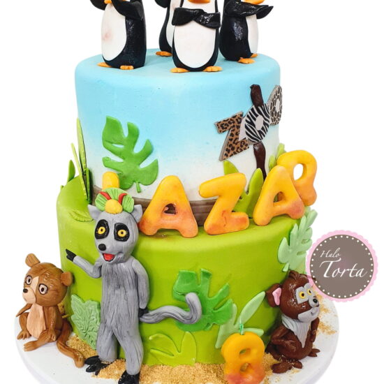 dt2381-Spratna torta Pingvini sa Madagaskara