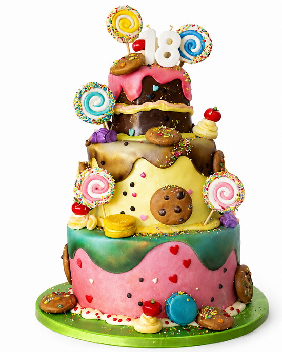 dt0518 Rodjendanska torta za 18 rodjendan torte kolaci