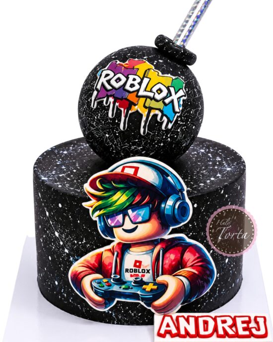 dt2404-Roblox Gamer Bomb torta