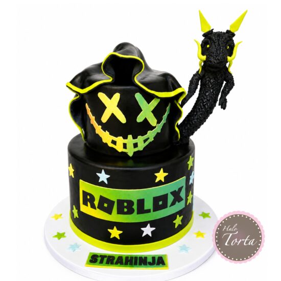 dt2424-Roblox Neon Dragon torta