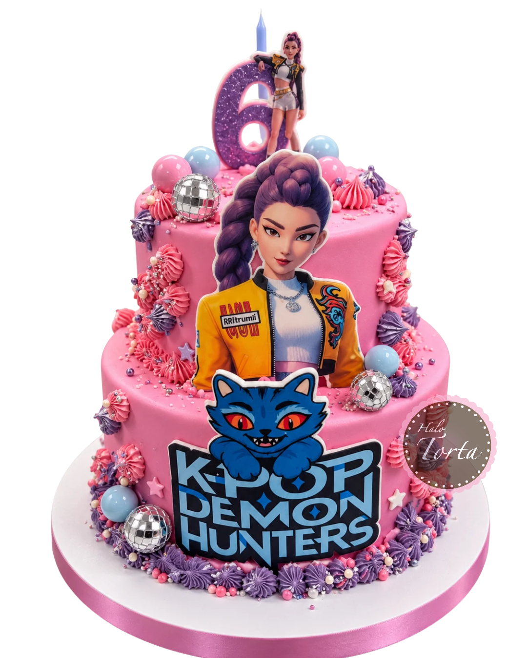 dt2450-K-Pop Demon Hunters Rumi torta K-Pop Demon Hunters Rumi torta