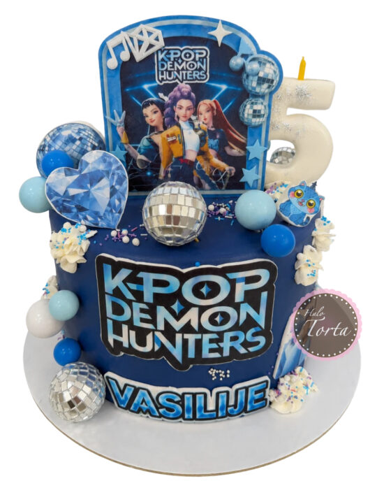 Torta K-pop Demon Hunters za dečake